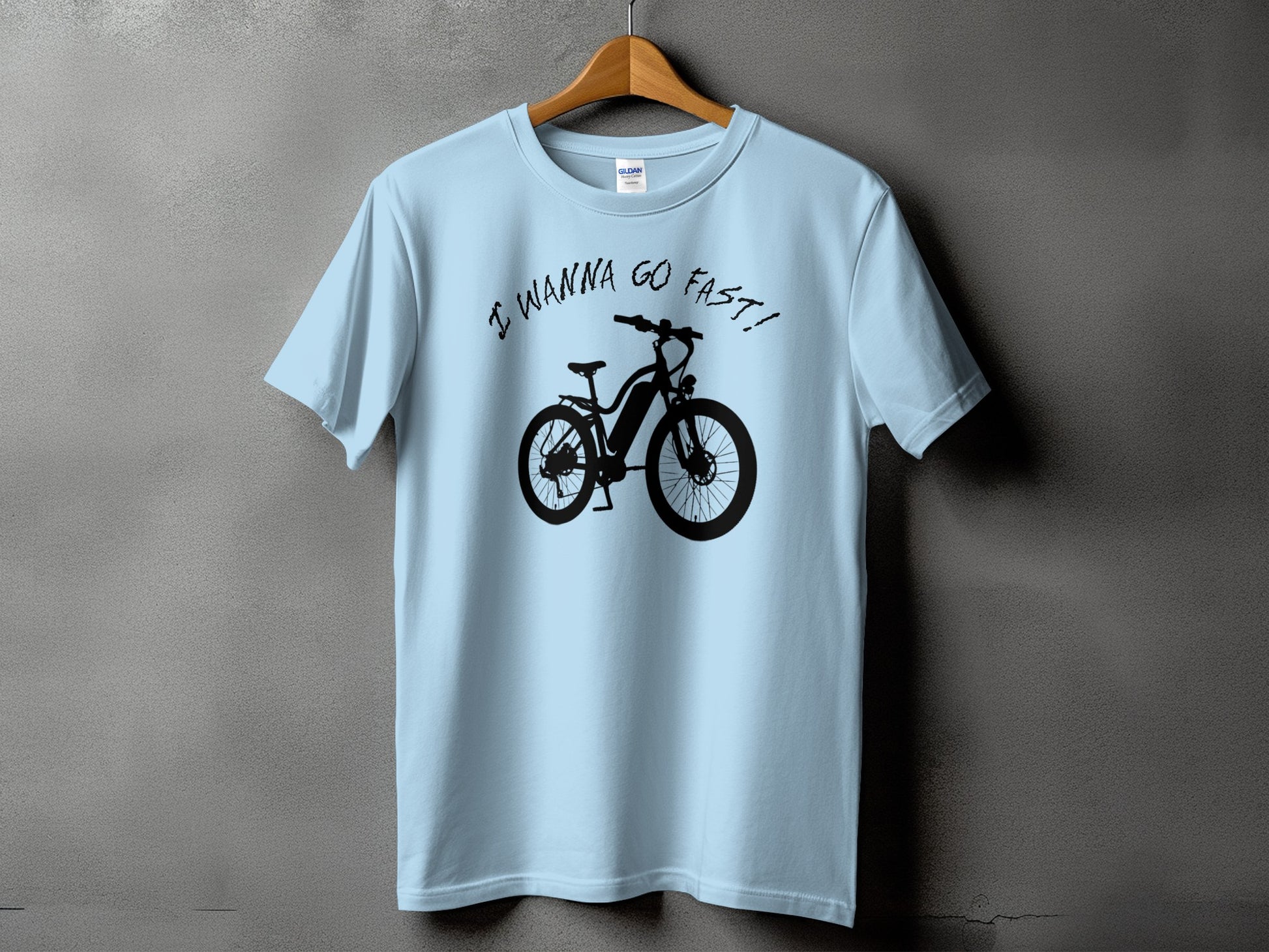 I Wanna Go Fast Bicycle Graphic Unisex T-Shirt product type