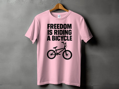 Freedom Is Riding a Bicycle Graphic T-shirt product