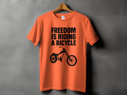 Freedom Is Riding A Bicycle T-shirt product