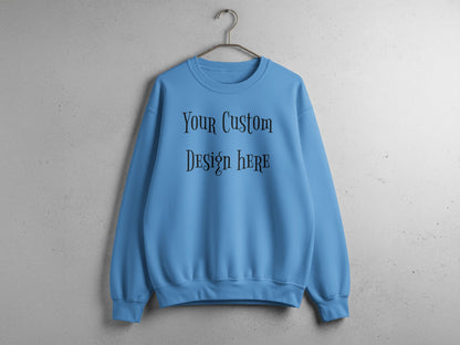Your Custom Design Here Blue Sweatshirt product type
