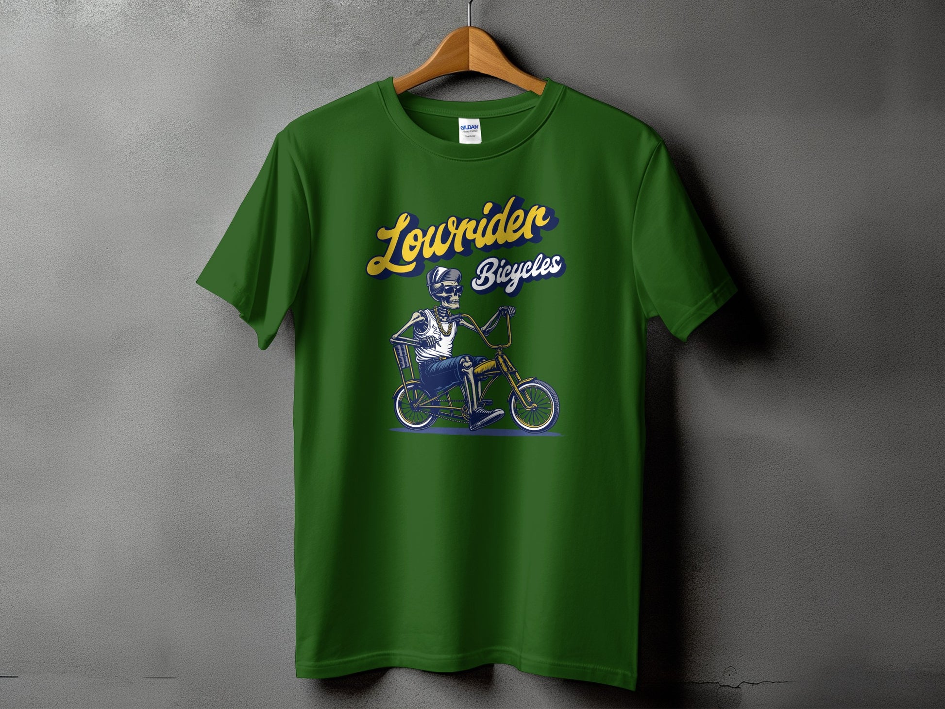 Lowrider Bicycles Skeleton Riding Graphic Tee product