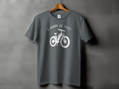 I Wanna Go Fast Bicycle Graphic T-Shirt product type