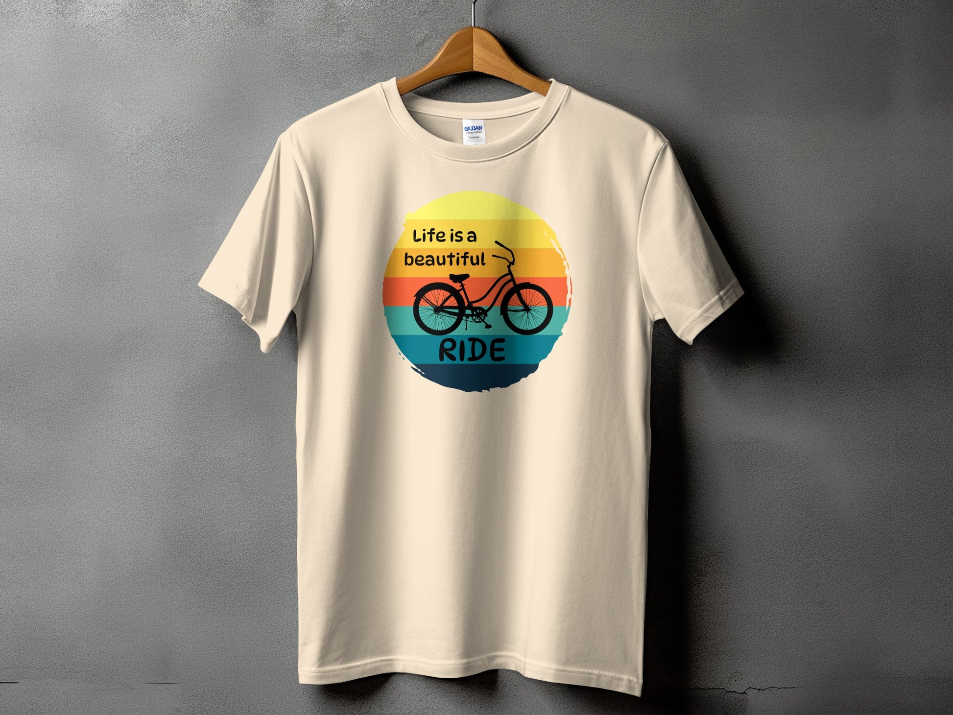 Life is a beautiful ride graphic tee product type