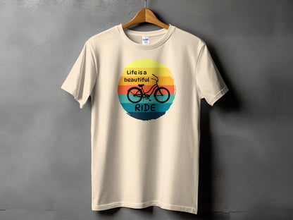 Life is a beautiful ride graphic tee product type