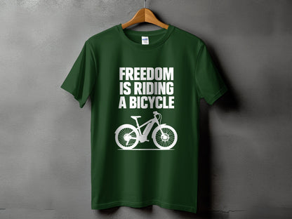 Freedom Is Riding a Bicycle T-shirt product type