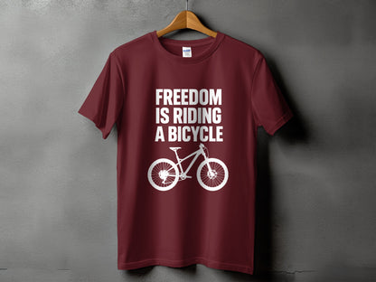 Freedom Is Riding A Bicycle T-shirt product type