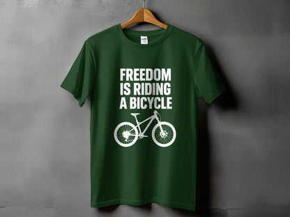 Freedom Is Riding A Bicycle T-Shirt product type