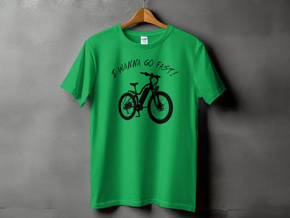 I Wanna Go Fast Bicycle Graphic T-shirt product