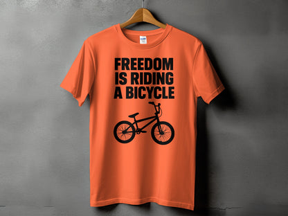 Freedom Is Riding A Bicycle T-Shirt product type