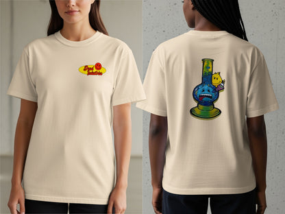 Happy Smile Face and Bong Design T-shirt product