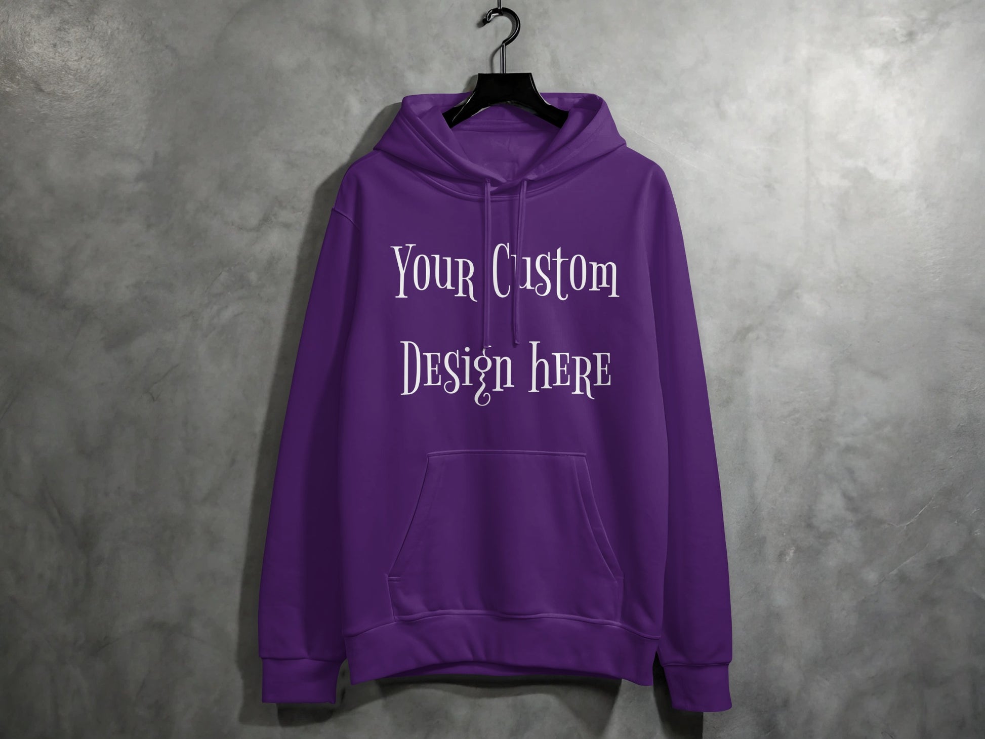 Personalized Custom Design Purple Hoodie product