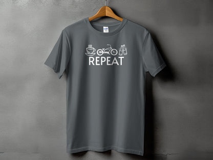 Coffee Bike Shoes Repeat Design T-shirt Casual Wear product
