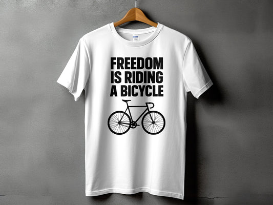 Freedom Is Riding A Bicycle Graphic Tee product type