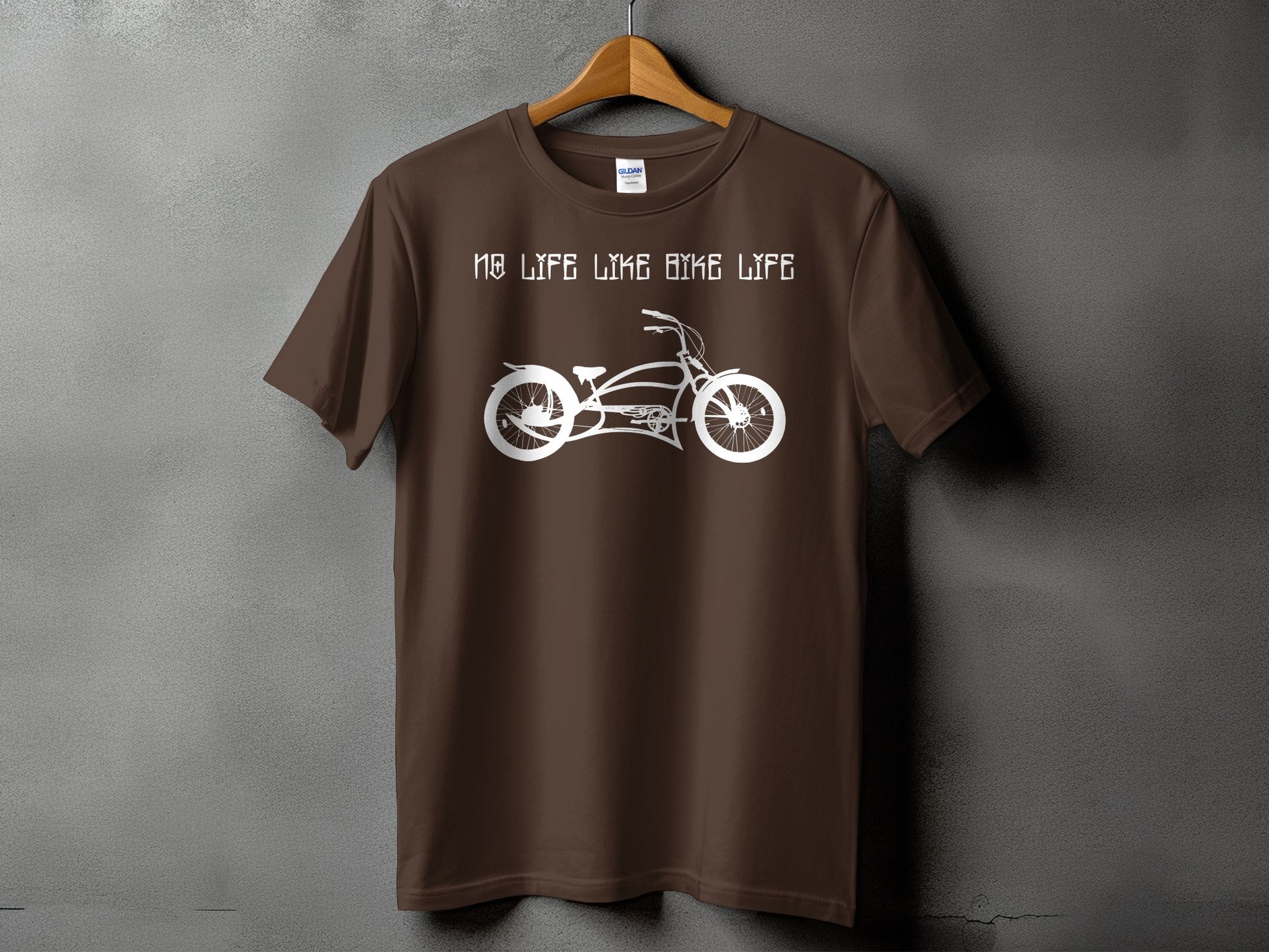 No Life Like Bike Life Brown Graphic T-Shirt product type