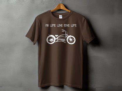 No Life Like Bike Life Brown Graphic T-Shirt product type