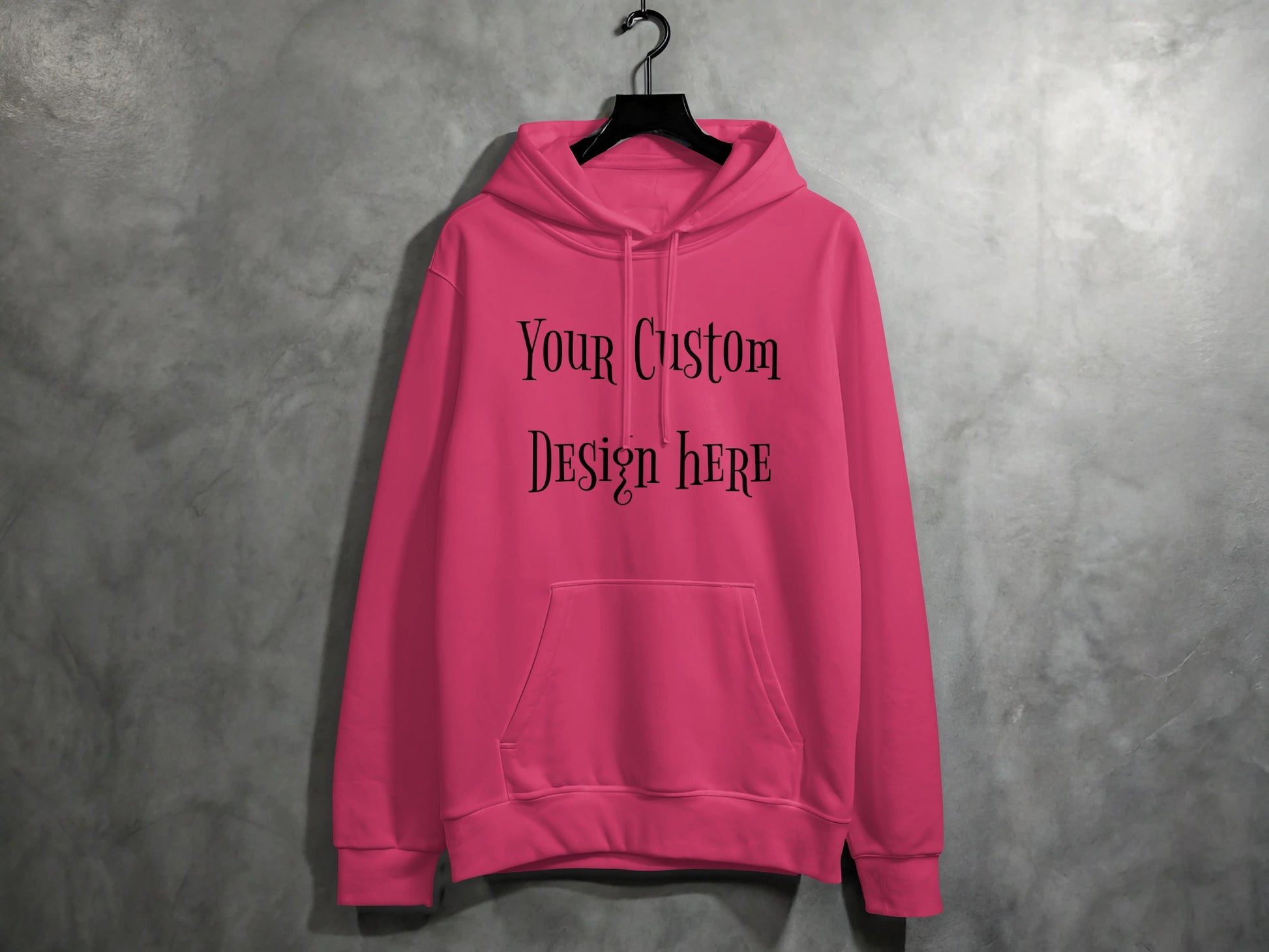 Your Custom Design Here Pink Hoodie product type