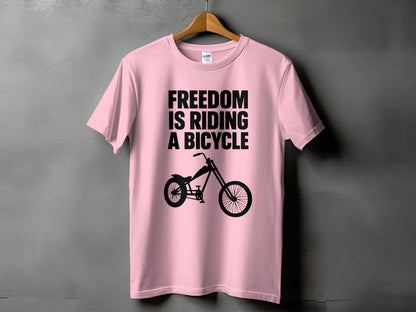 Freedom Is Riding A Bicycle Graphic T-Shirt product