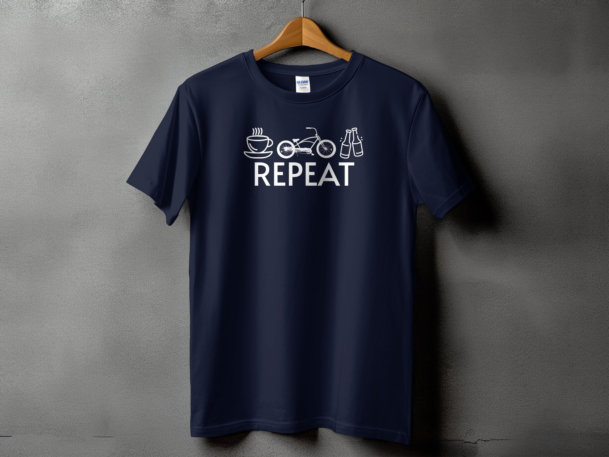 Coffee Motorcycle Repeat Graphic Tee product