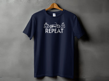 Coffee Motorcycle Repeat Graphic Tee product
