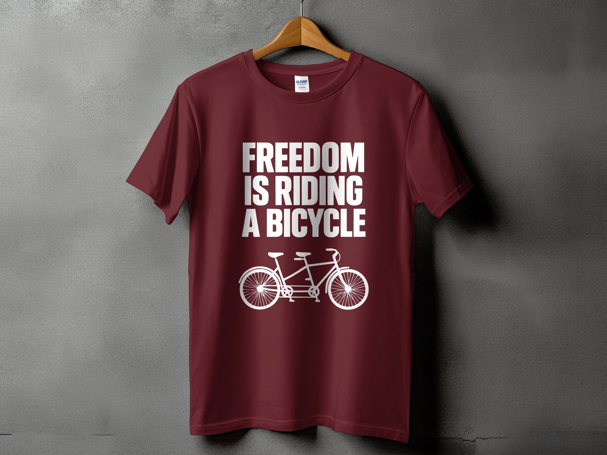 Freedom Is Riding a Bicycle Graphic T-Shirt product type