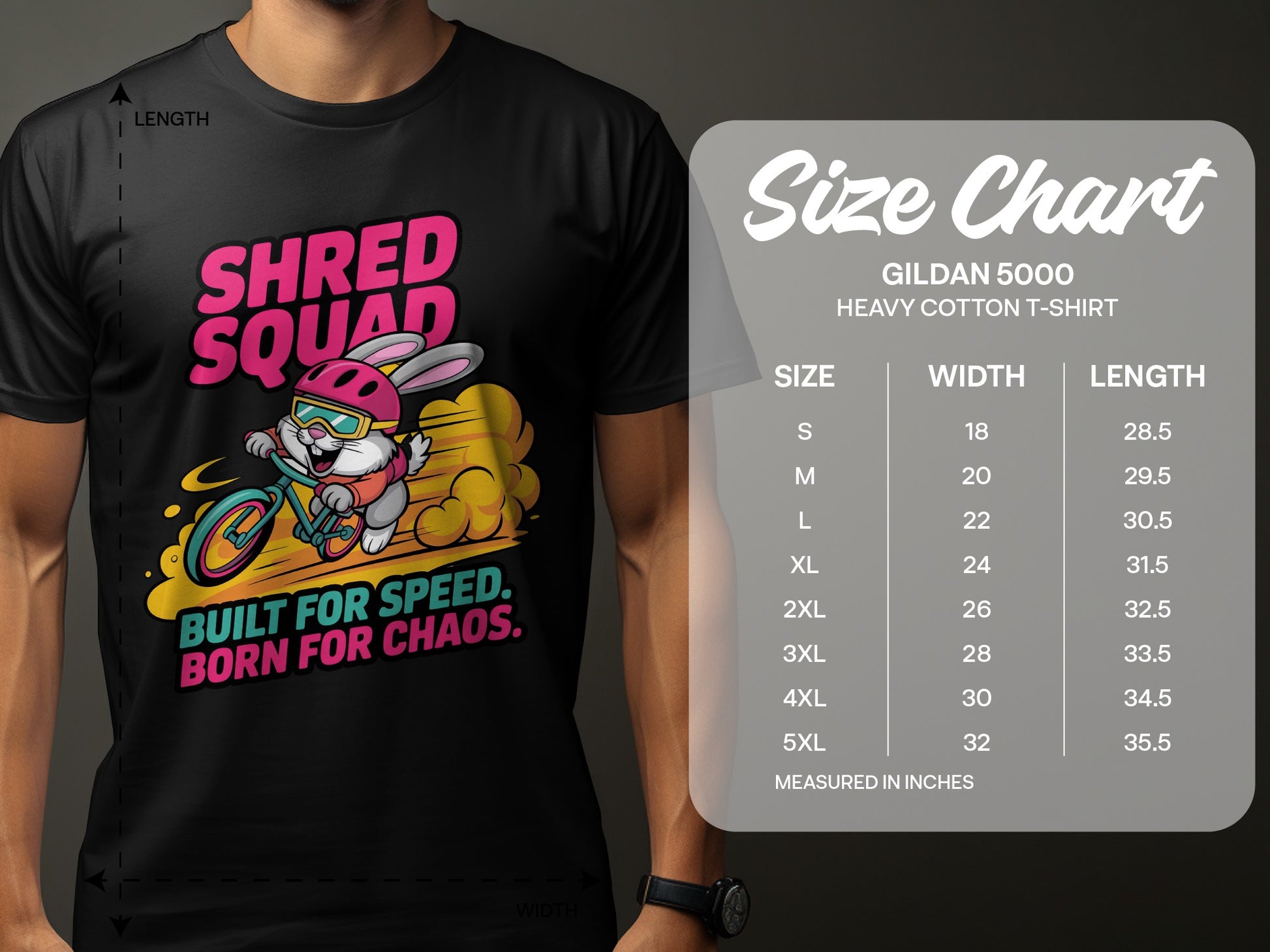 Shred Squad Rabbit Built for Speed Funny Graphic T-shirt product