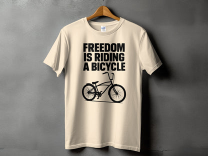 Freedom is Riding a Bicycle Graphic T-Shirt product