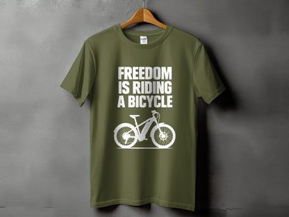 Freedom Is Riding A Bicycle T Shirt product type