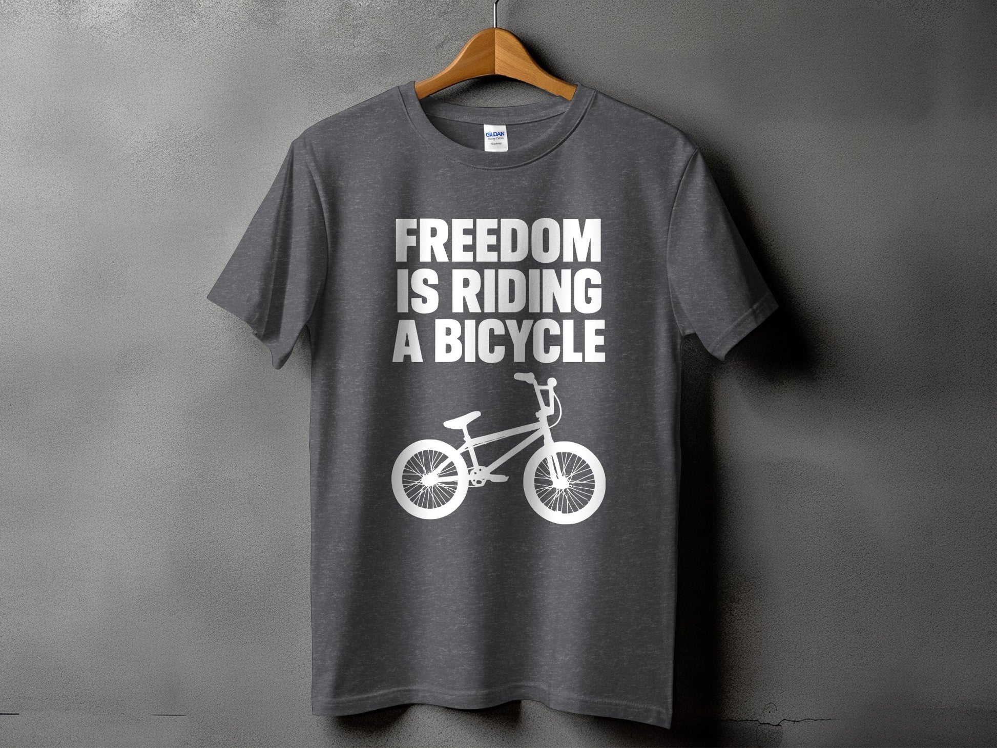 Freedom Is Riding A Bicycle Printed T-Shirt product