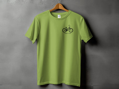 Fun Green Shirt with Ride or Die Bike Design product type