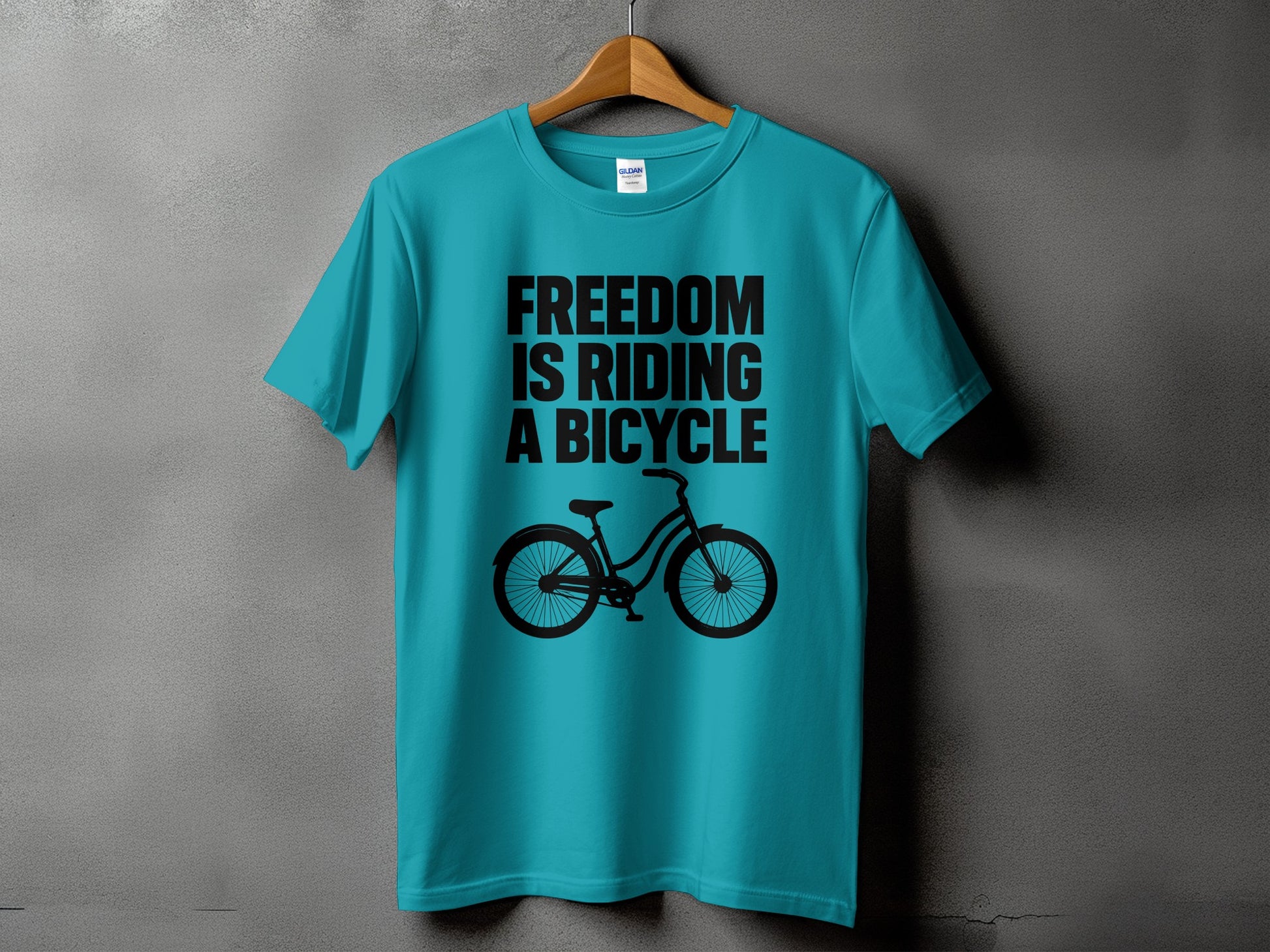 Freedom Is Riding A Bicycle Graphic T-Shirt product