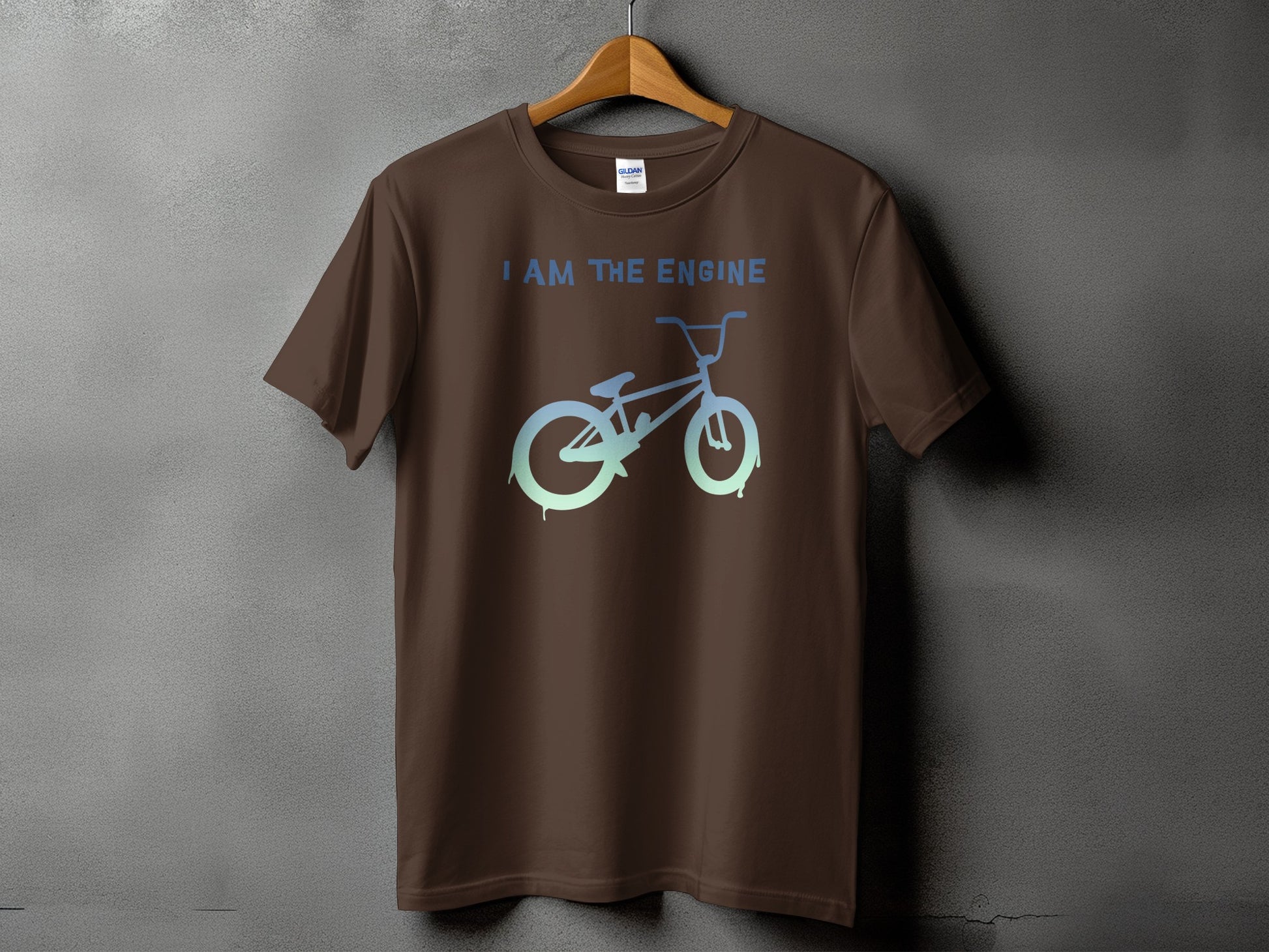 I Am The Engine Bike Print Graphic TShirt product type