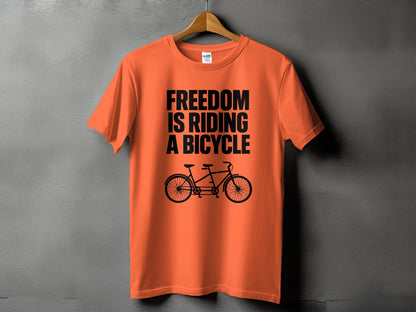 Freedom Is Riding A Bicycle T-shirt product
