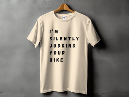 I'm Silently Judging Your Bike T-shirt product