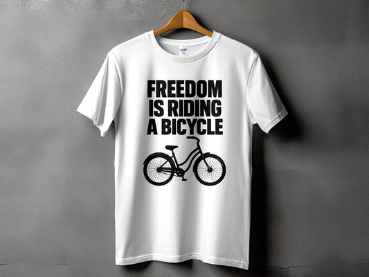 Freedom Is Riding A Bicycle T-shirt product