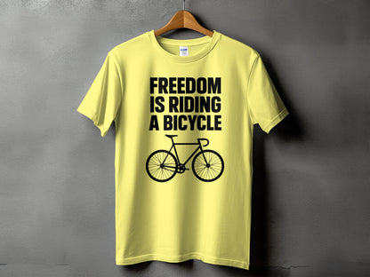 Freedom Is Riding a Bicycle T-shirt product type