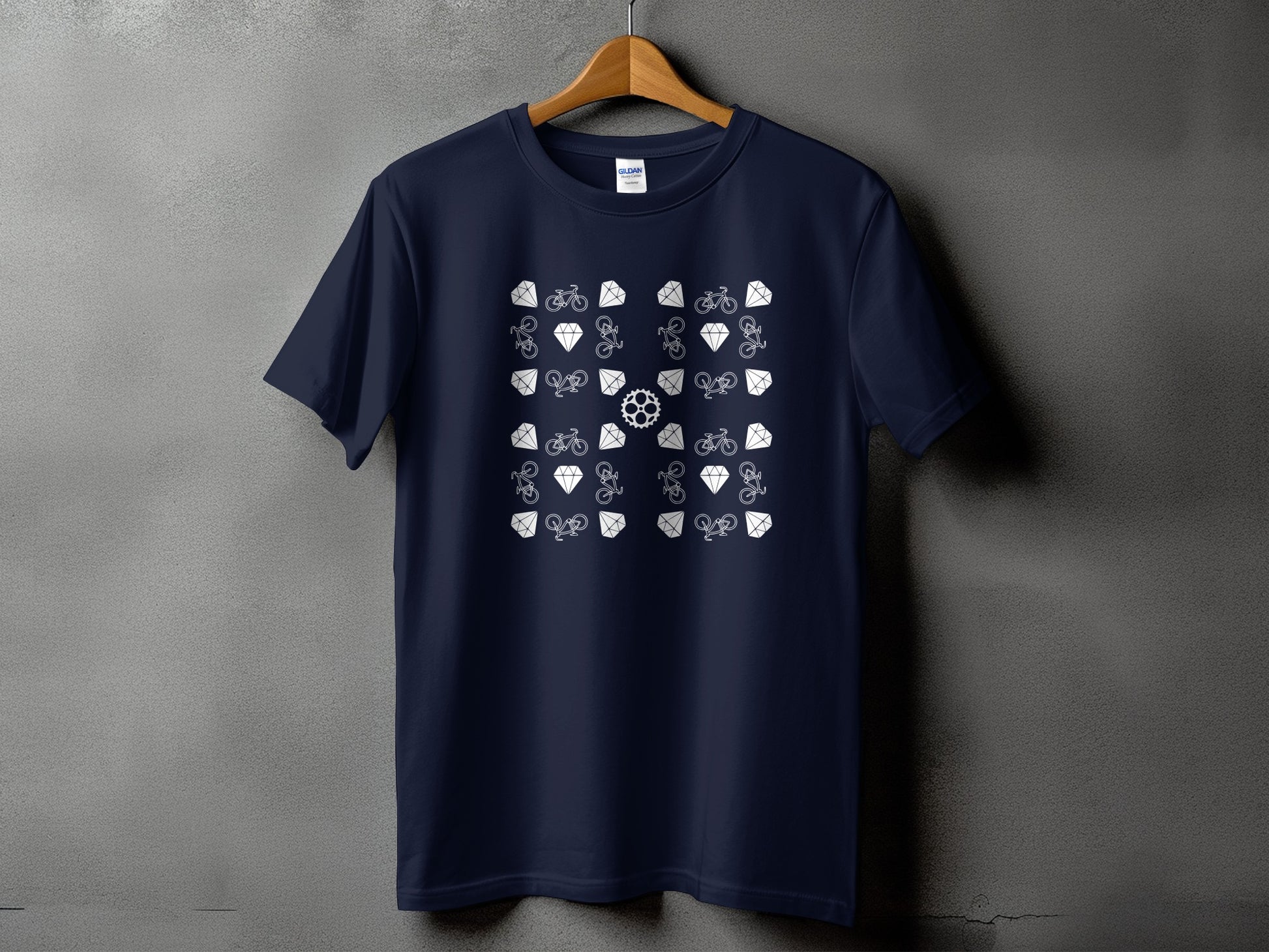 Unique Cycling Themed Print T-Shirt product