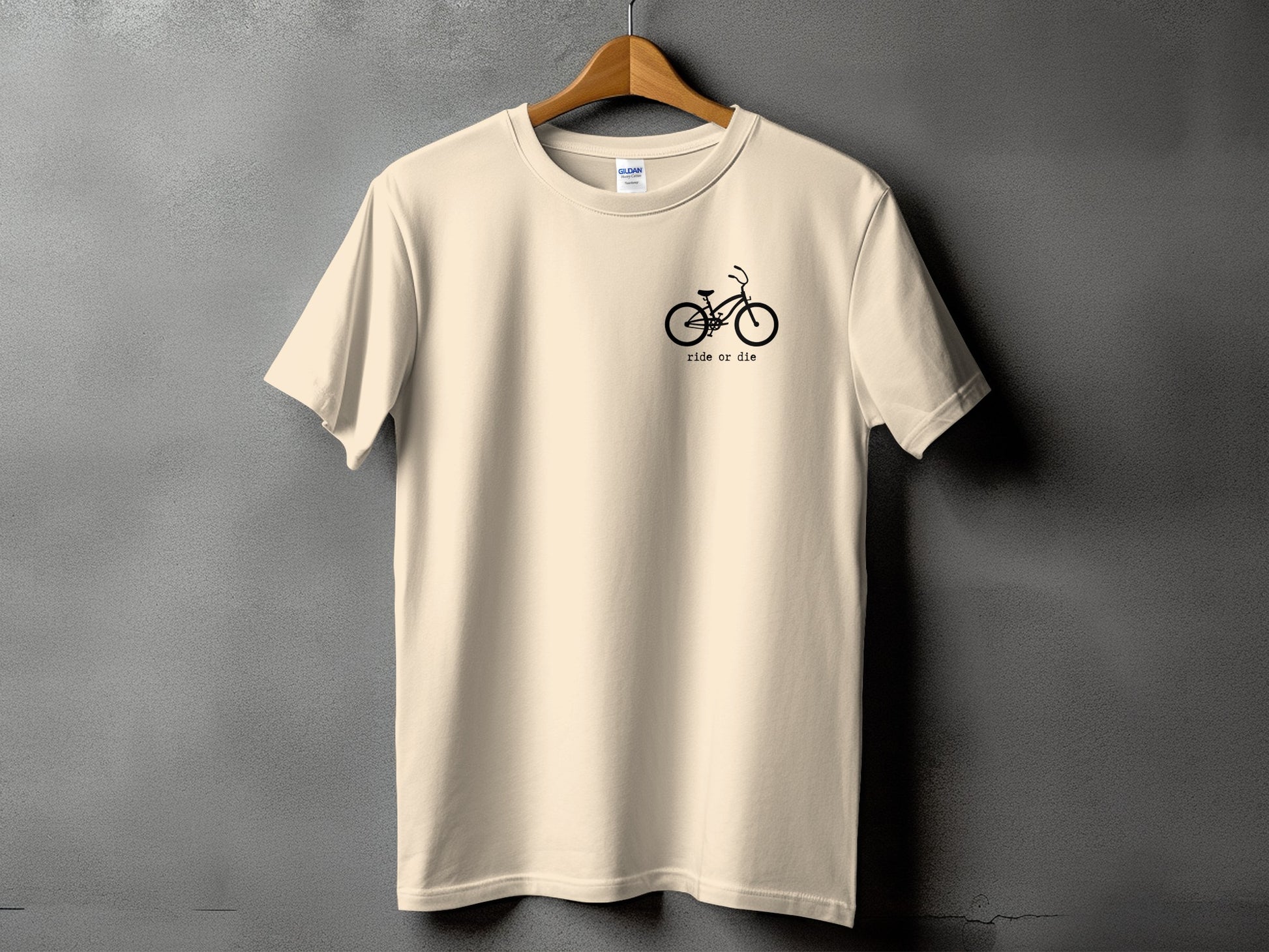 Stylish Ride Or Die Bike Graphic Tee Shirt product type