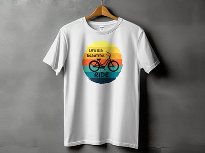 Life is a Beautiful Ride Bicycle Graphic T-Shirt product
