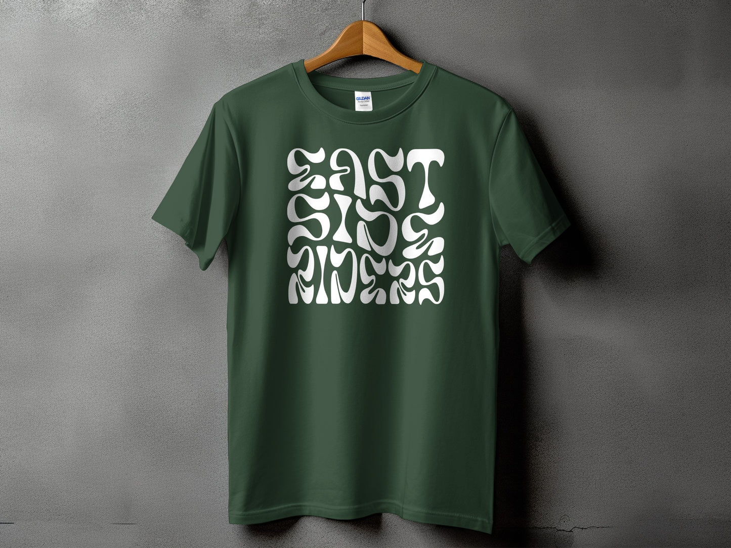 East Side Vibes Graphic Dark Green Shirt product