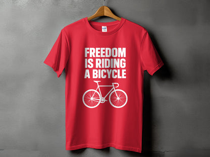 Freedom Is Riding A Bicycle T-shirt product type