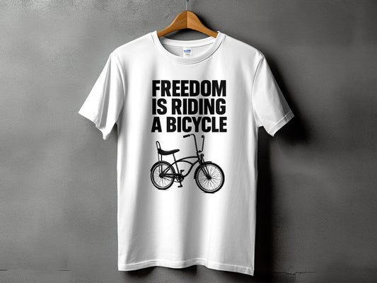 Freedom Is Riding a Bicycle Graphic T-Shirt product