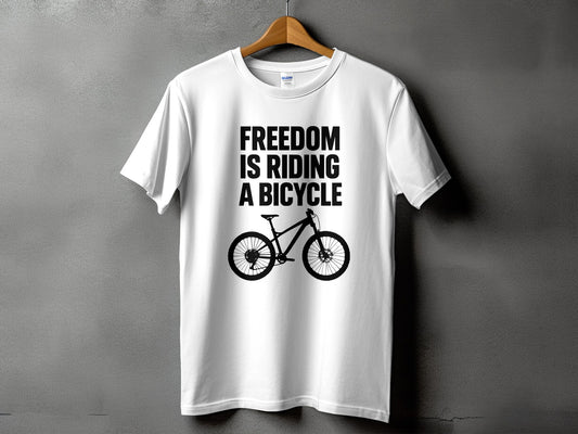 Freedom is Riding a Bicycle T-Shirt product type