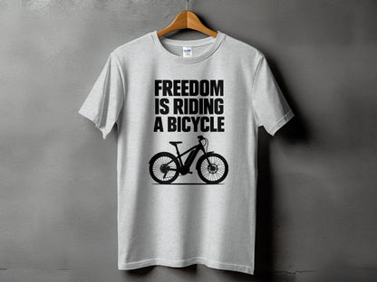 Freedom Is Riding a Bicycle Graphic T-Shirt product