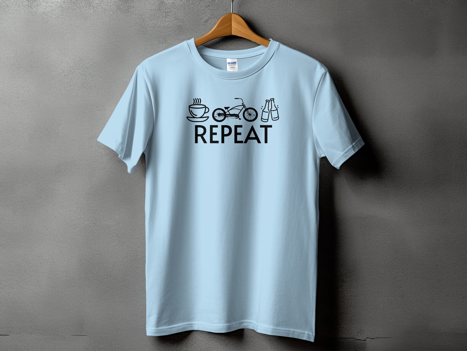 Coffee Bike And Beer Repeat Funny T-Shirt product
