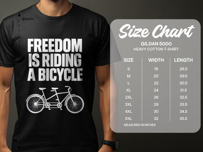 Freedom Is Riding A Bicycle Tshirt product