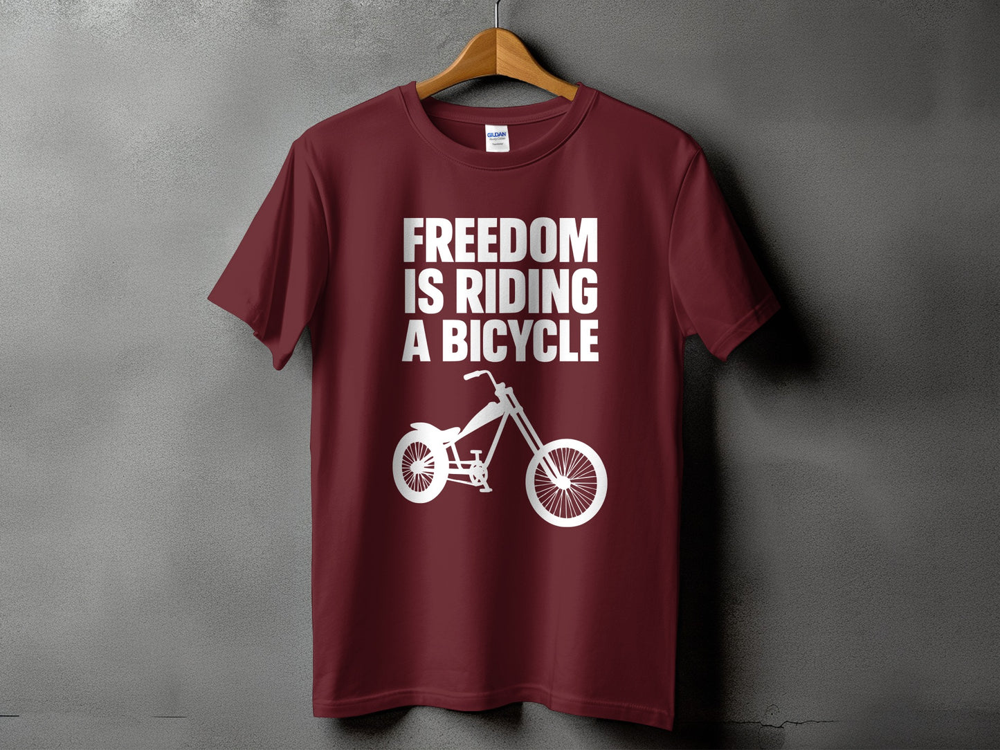Freedom Is Riding a Bicycle Graphic T-Shirt product