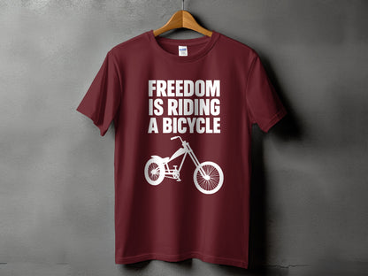 Freedom Is Riding a Bicycle Graphic T-Shirt product