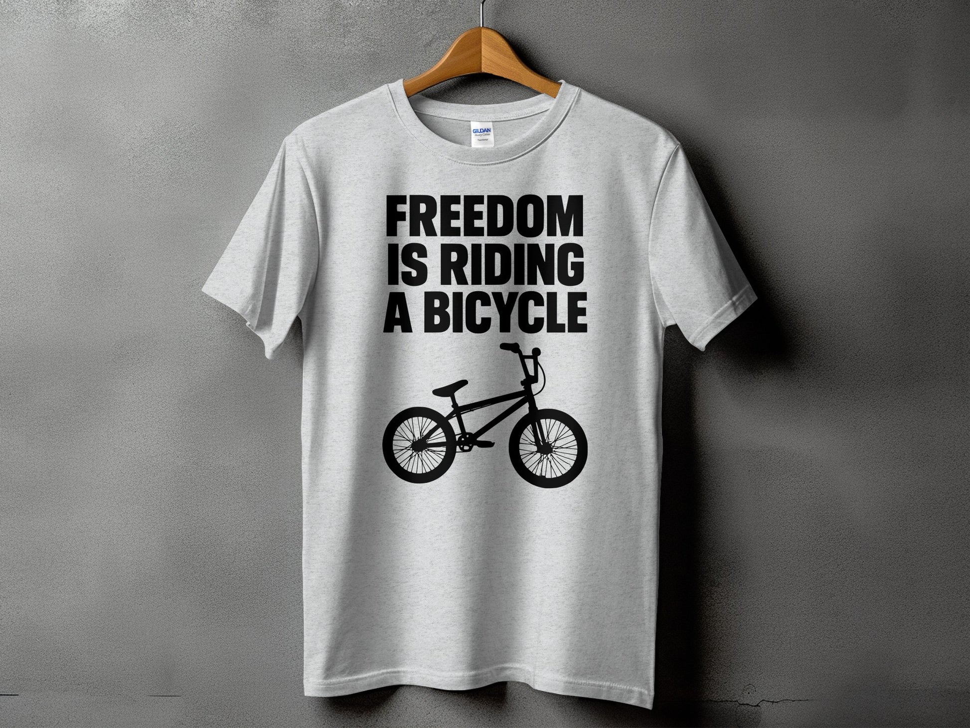Freedom is Riding a Bicycle Graphic T-Shirt product type