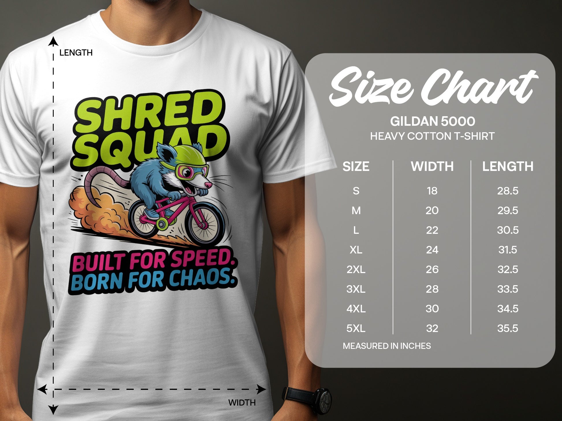 Shred Squad Built for Speed Born for Chaos T-shirt