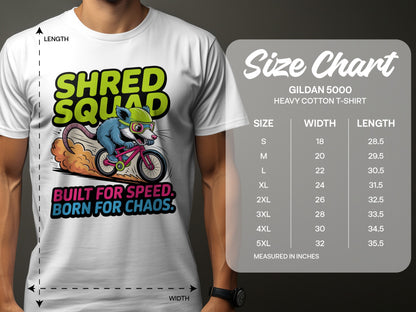Shred Squad Built for Speed Born for Chaos T-shirt